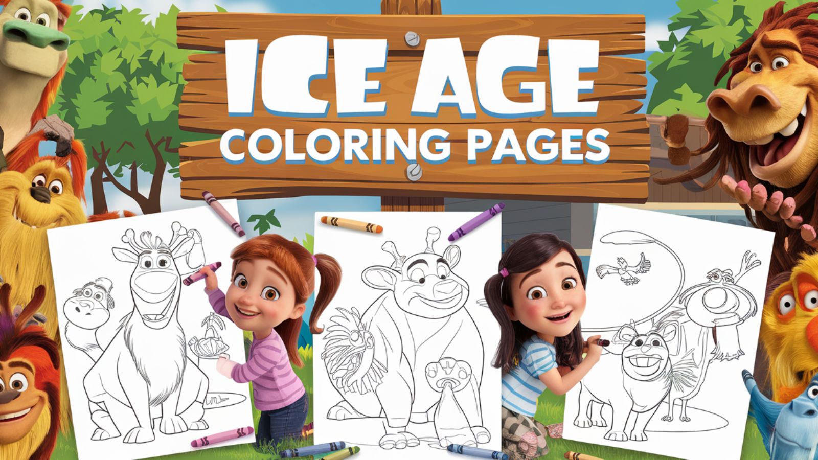 Ice Age Coloring Pages – Download Free PDF Printables ❄🐘