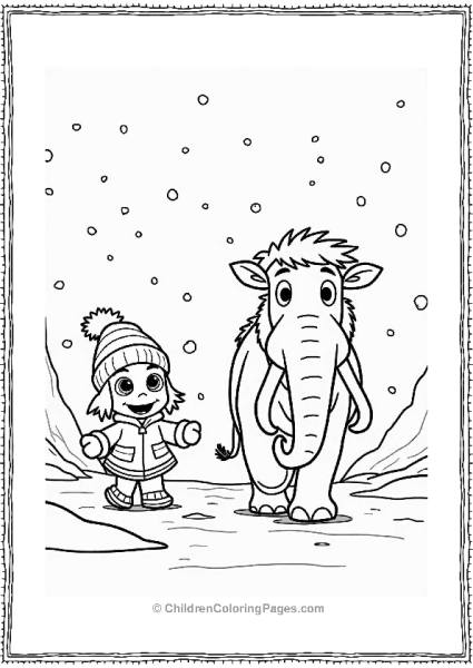 Ice Age Diego And Ellie In A Blizzard Free PDF Printable