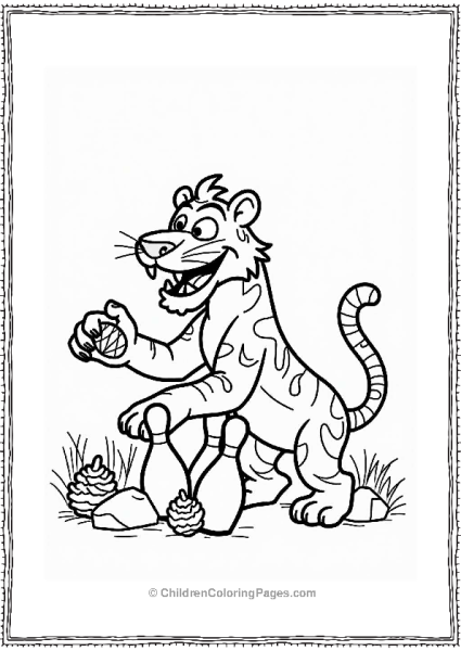 Ice Age Diego The Saber Toothed Tiger Bowling Free PDF Printable