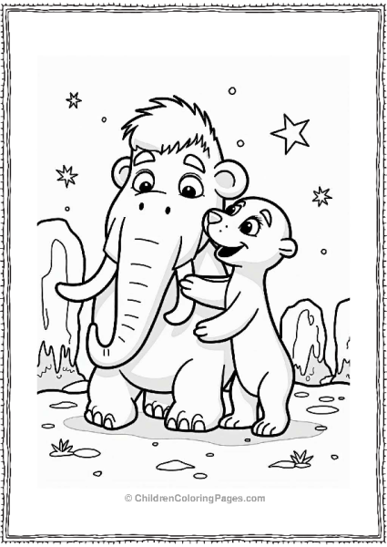 Ice Age Mammoth S Warm Hug In Snow Free PDF Printable