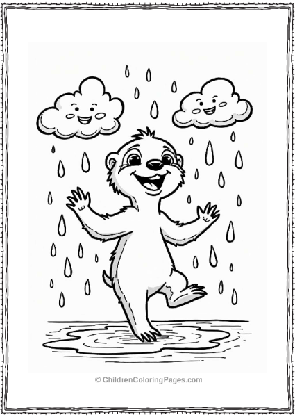 Ice Age Sloth Dancing In The Rain Free PDF Printable