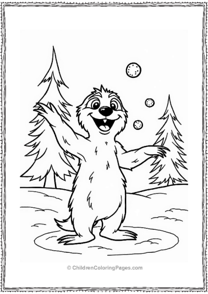 Ice Age Sloth’s Snowball Fight Free PDF Printable