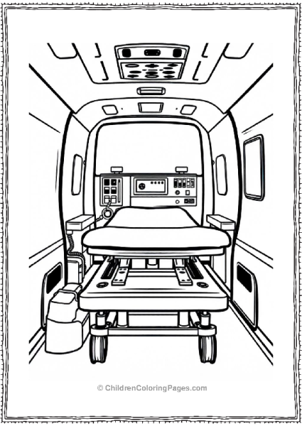 Interior View Of An Ambulance Free PDF Printable