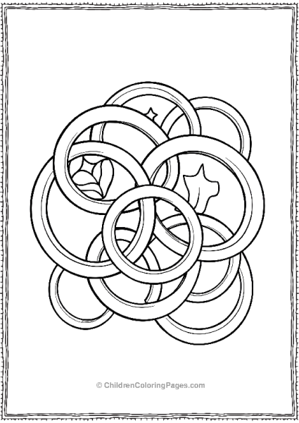 Interlocked Rings Free PDF Printable