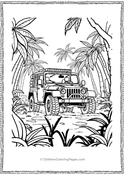 Jeep In Warzone Free PDF Printable