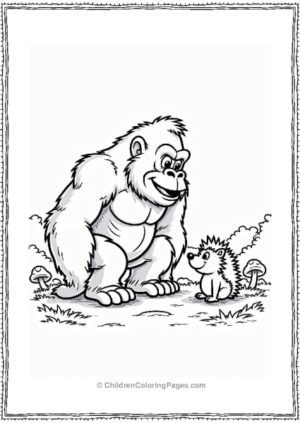 King Kong And The Hedgehog Free PDF Printable