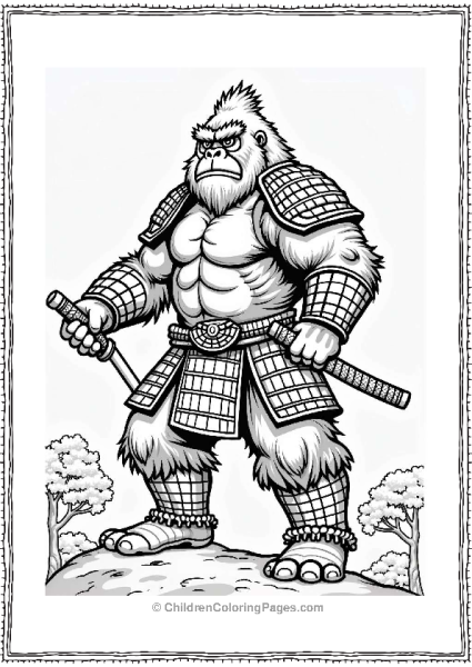 King Kong As A Samurai Free PDF Printable