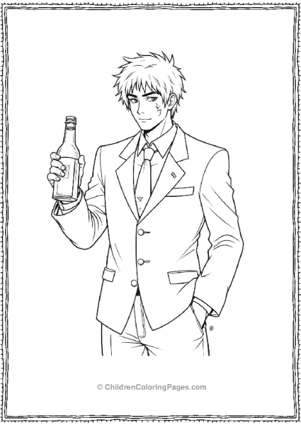 Kishibie In His Signature Suit Free PDF Printable