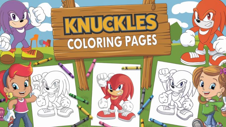 Knuckles Coloring Pages