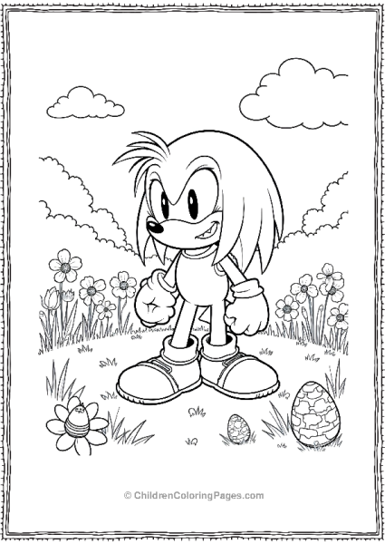 Knuckles Easter Egg Hunt Free PDF Printable