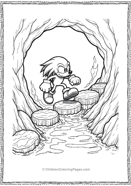 Knuckles Leaps Across The Creek Scaled Free PDF Printable