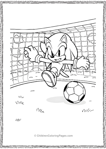 Knuckles Soccer Goal Free PDF Printable