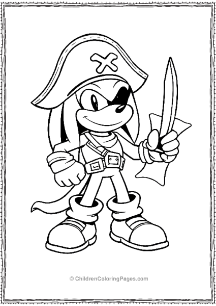 Knuckles The Pirate Free PDF Printable