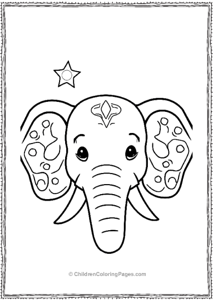 Large Eared Elephants Free PDF Printable