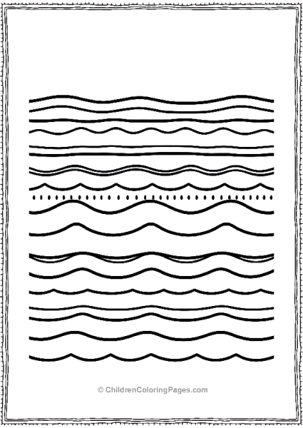 Layered Waves Free PDF Printable