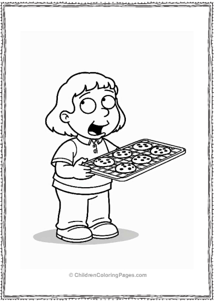 Lois Holding A Cookie Tray Free PDF Printable