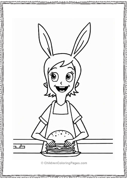 Louise Serving Food In Bunny Ears Free PDF Printable