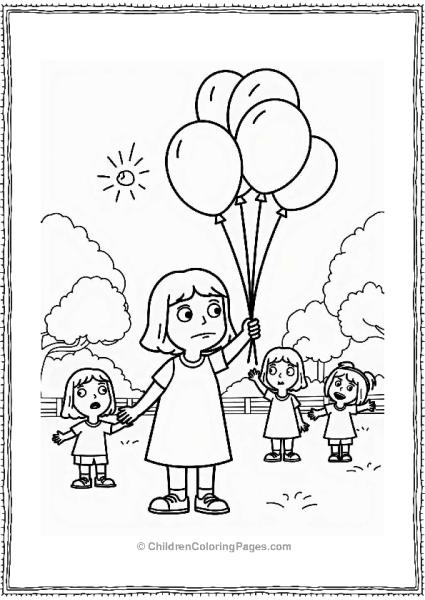 Louise’s Balloon Adventure In The Park Free PDF Printable