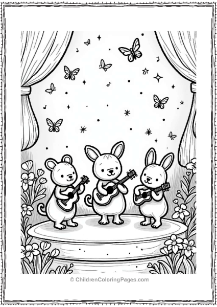 Magical Music Festival With Animal Band Free PDF Printable