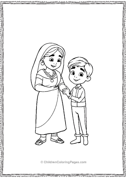 Mama Coco Holding Miguels Hand Free PDF Printable