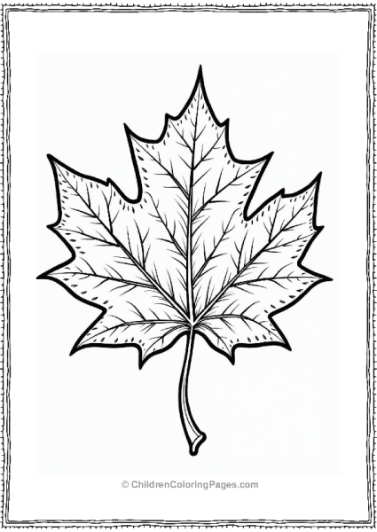 Maple Leaf With Dew Drops Free PDF Printable