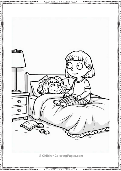 Meg At A Sleepover With Friends Free PDF Printable