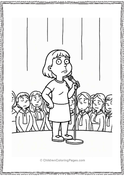 Meg At The Talent Show Free PDF Printable