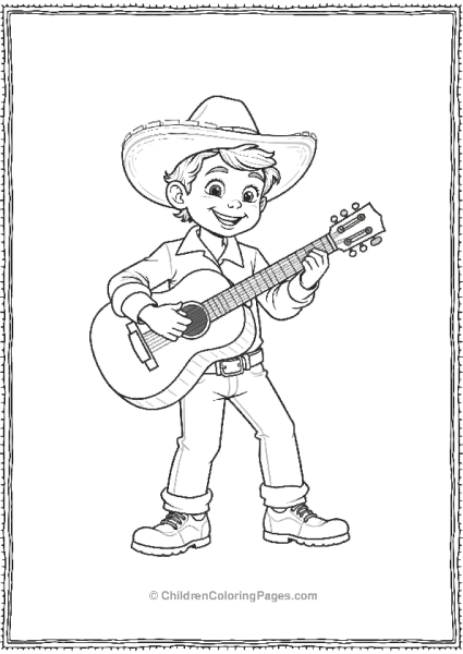 Miguel Dancing While Playing Guitar Free PDF Printable