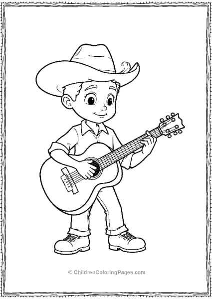 Coco’s Miguel Practicing Guitar Free PDF Printable