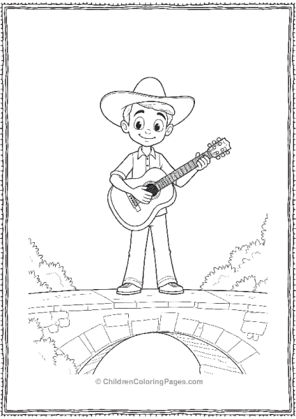 Coco’c Miguel Standing On A Bridge Free PDF Printable