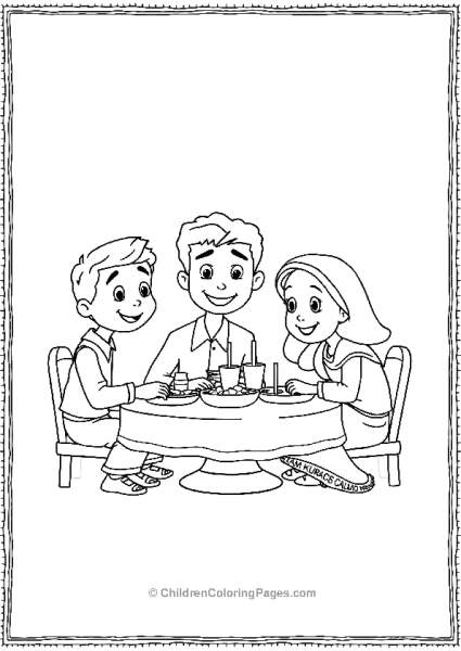 Miguel’s Family Sitting Together Free PDF Printable