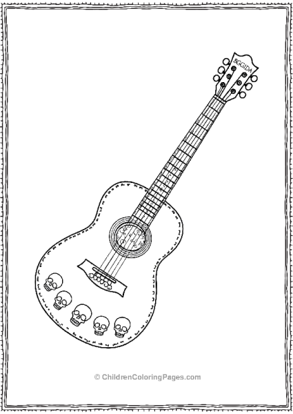 Miguel’s Guitar From Coco Free PDF Printable