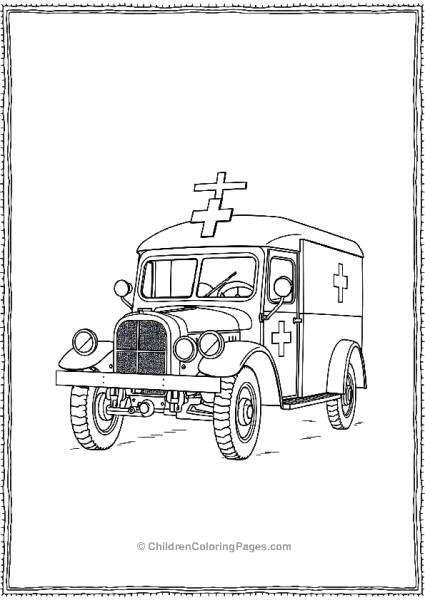 Military Ambulance Free PDF Printable