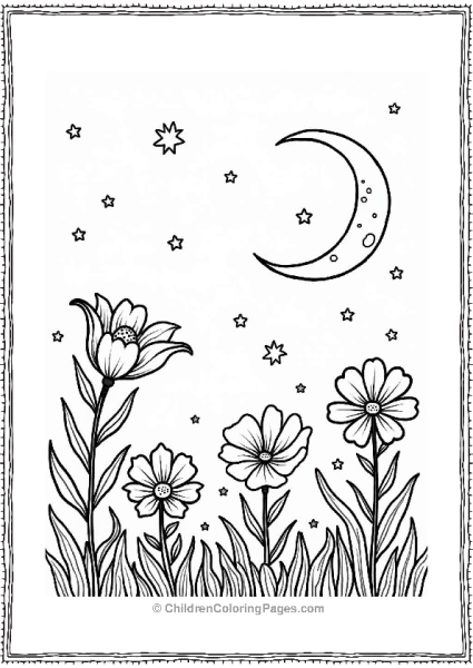 Moonlit Garden Fantasy Free PDF Printable