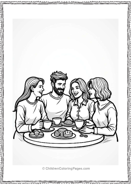 Morning Coffee With Friends Free PDF Printable