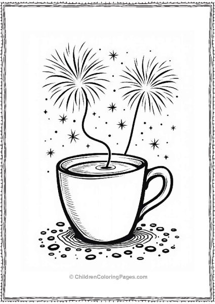 New Year Celebration Coffee Mug Free PDF Printable