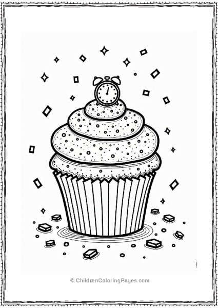 New Year S Eve Cupcake Celebration Free PDF Printable