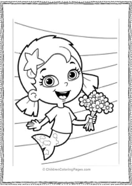 Oona With Flowers Free PDF Printable