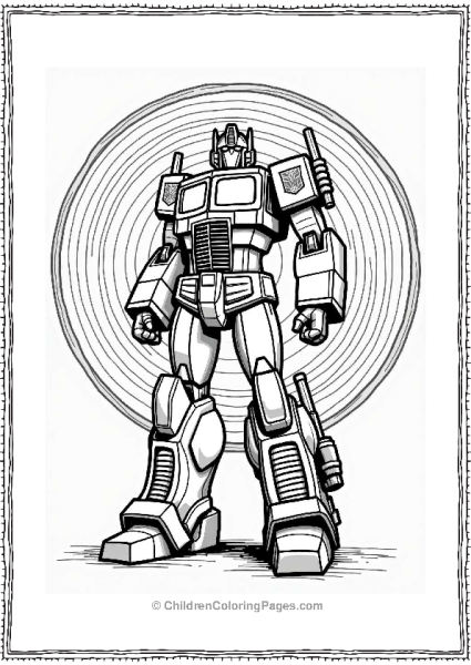 Optimus Prime And The Time Portal Free PDF Printable