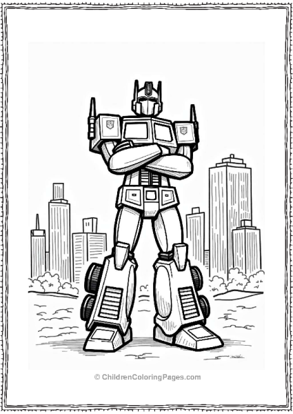 Optimus Prime As A Guardian Free PDF Printable