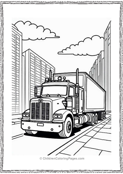 Optimus Prime In A City Free PDF Printable