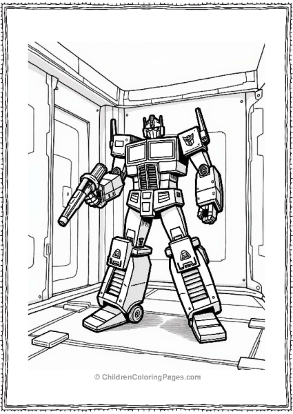 Optimus Prime In A Hidden Base Free PDF Printable