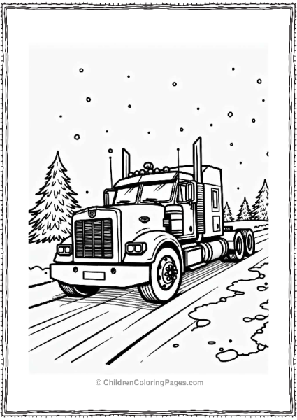 Optimus Prime In A Snowy Landscape Free PDF Printable