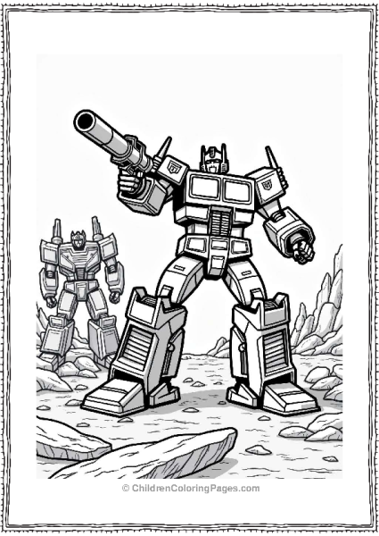 Optimus Prime In Battle On Cybertron Free PDF Printable