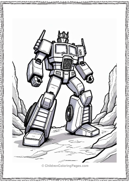 Optimus Prime On A Mission Free PDF Printable