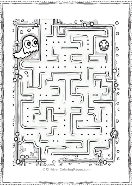 Pac Man Maze Adventure 1 Free PDF Printable