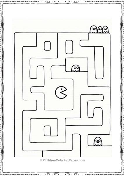 Pac Man Maze Adventure Free PDF Printable