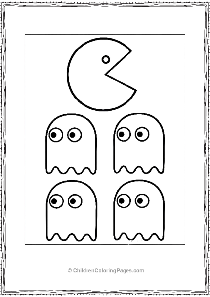 Pacman Pixel Art Retro Free PDF Printable