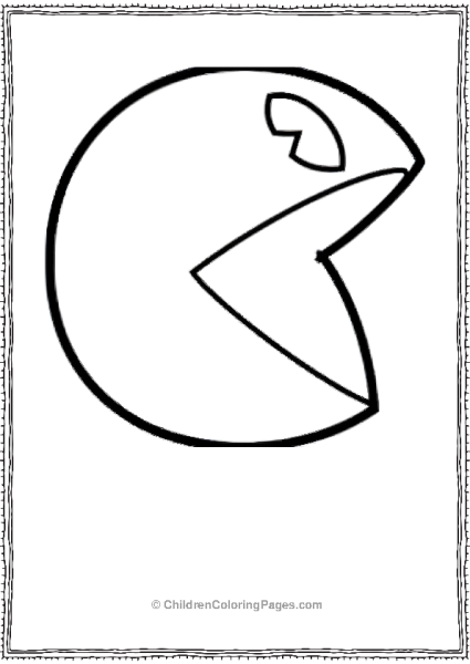Pacman With Open Mouth Free PDF Printable