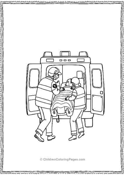 Paramedic Rushing Patient To Hospital Free PDF Printable